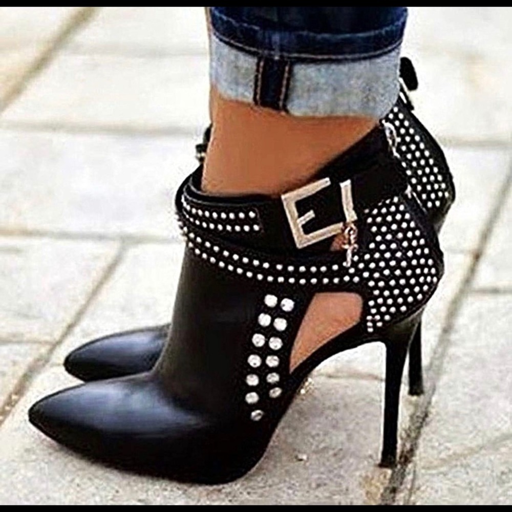 Brand New Ankle Boots Black Sexy Stiletto